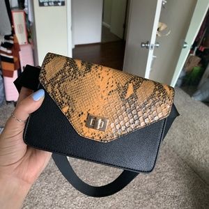 Snake skin Belt Bag